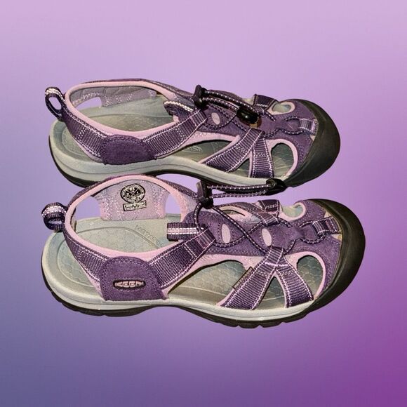 Womens KEEN Venice H2 Water Plum/Lavender Sandals Size 8.5 - Picture 3 of 7